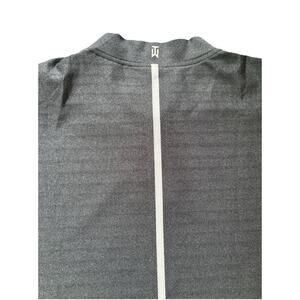 Nike Golf Tiger Woods Velocity Max Blade Collar Polo Gray Snap XL Nice!